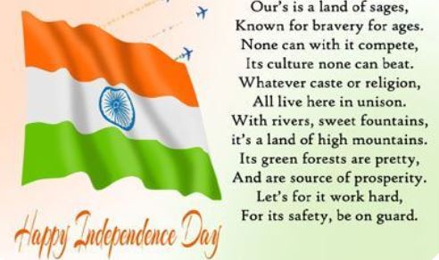 10 lines on Independence Day For Class